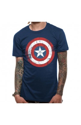 T-shirt Captain America Logo Vintage